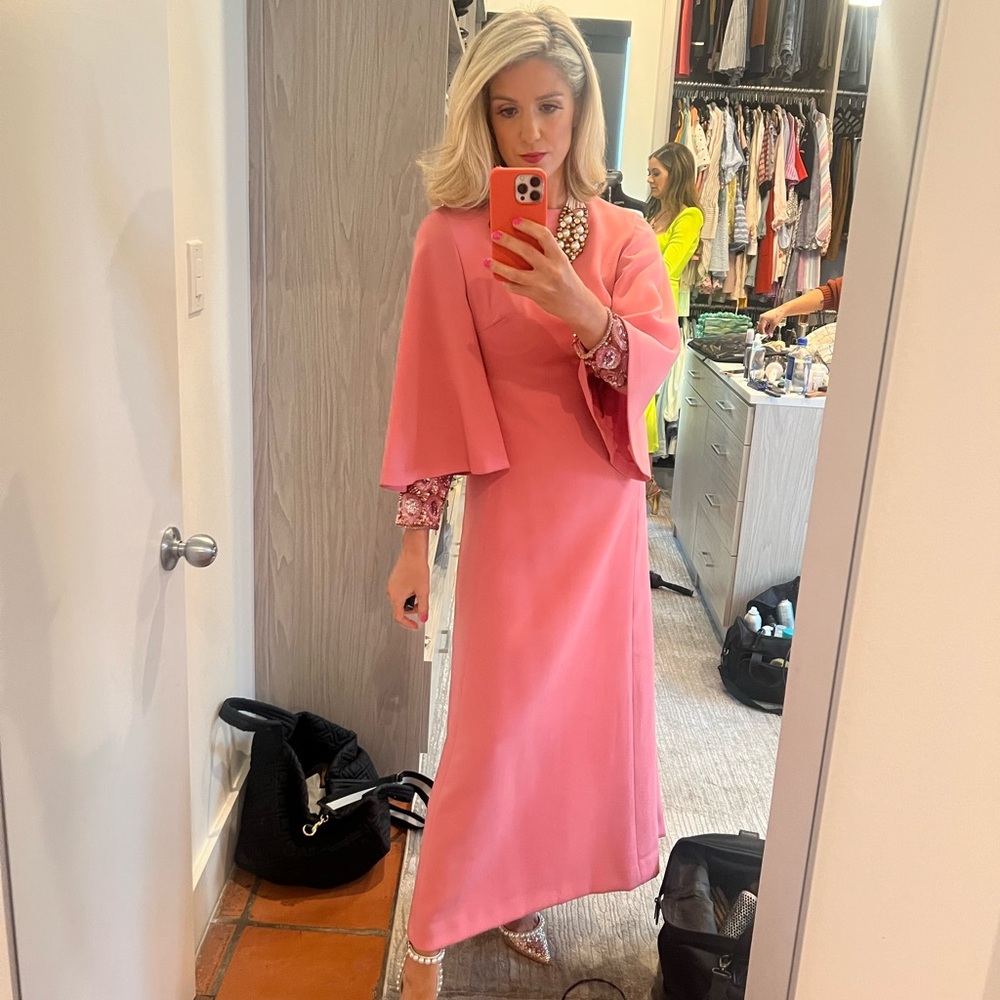 Vintage Italian Couture Caftan Dress with Beading